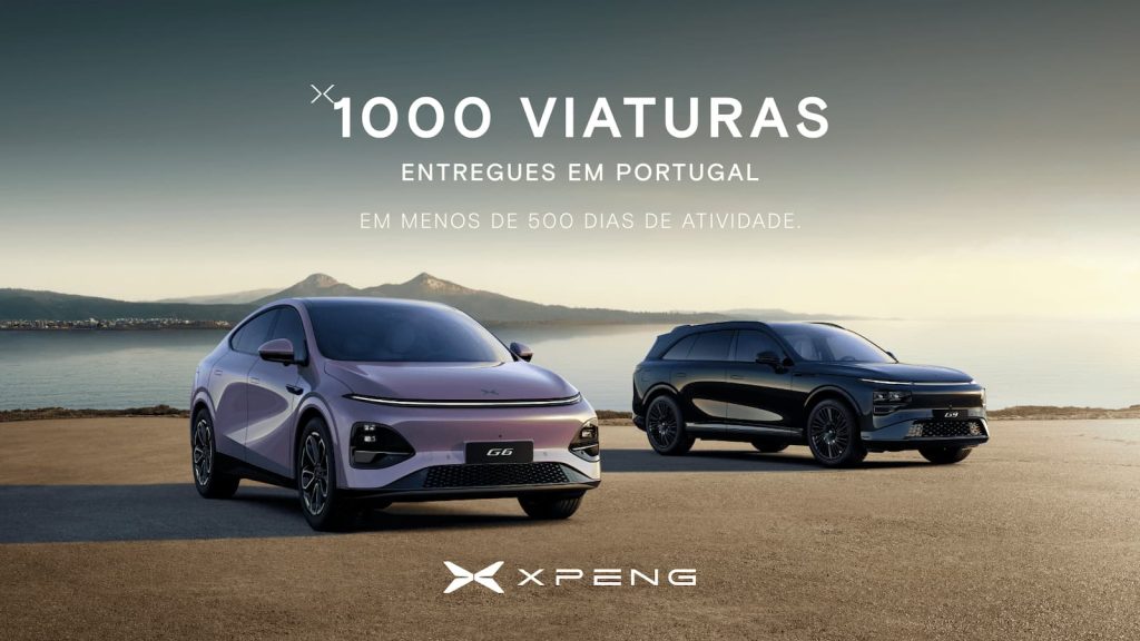 XPENG entrega 1000 viaturas em Portugal em menos de 500 dias de atividade